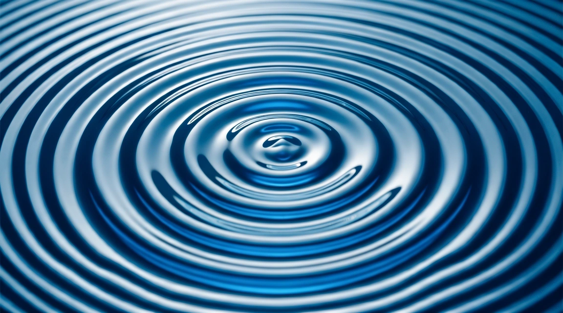 Rhythmische Wasserwellen zur Visualisierung von Homöostase