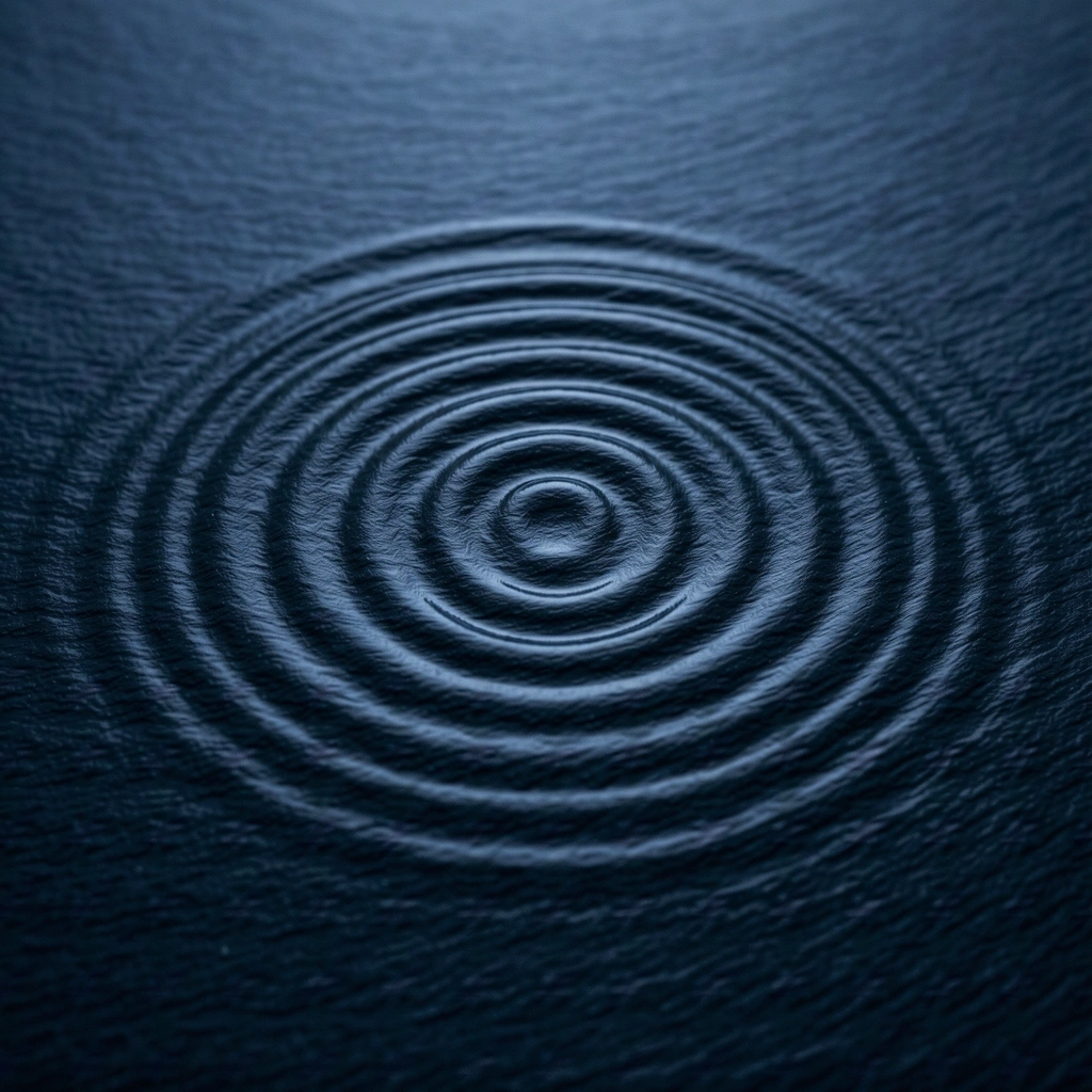 Rhythmische Wasserwellen als Symbol für Datenfluss