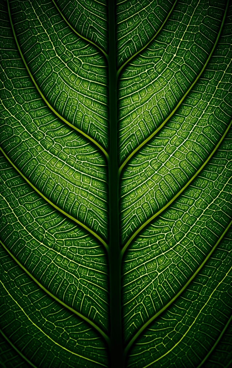 Biologische Netzwerkstruktur eines Blattes