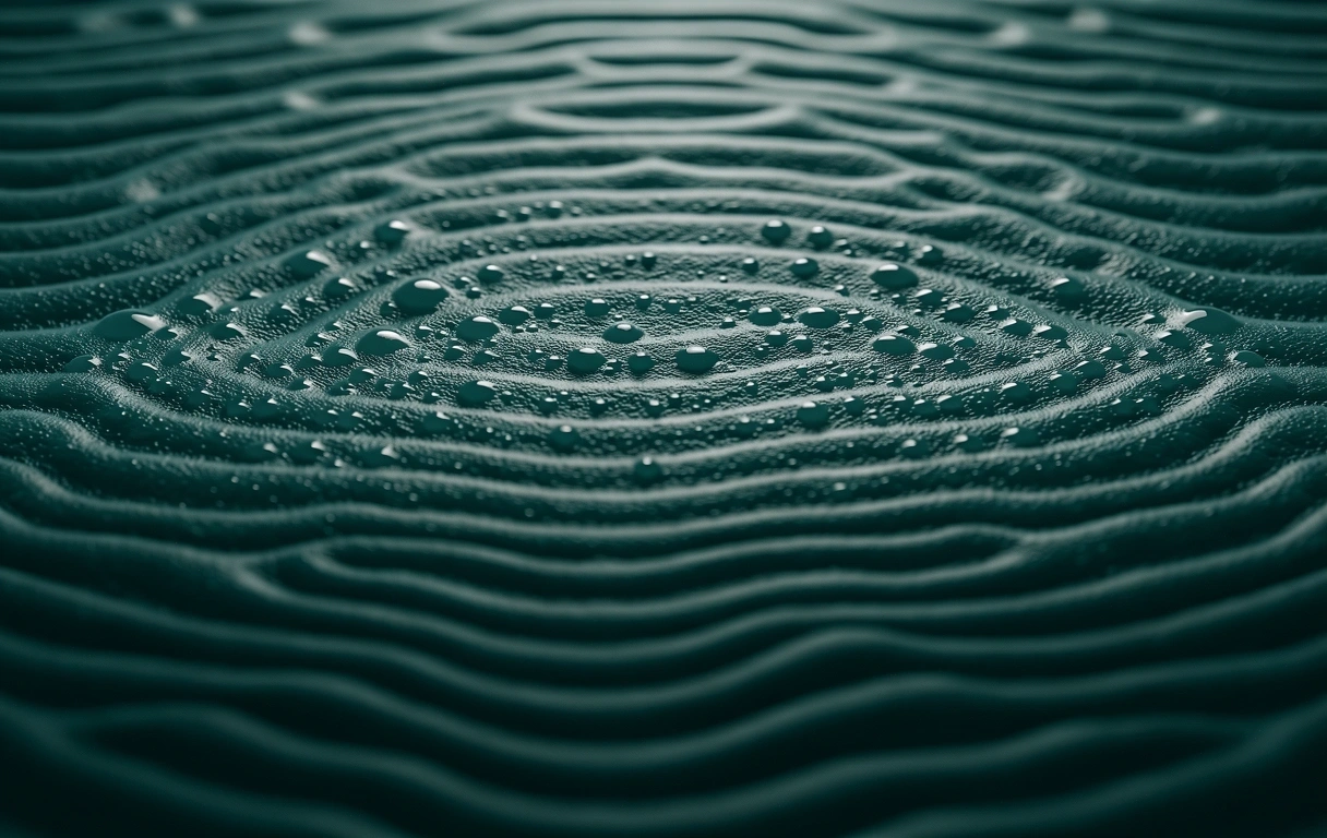 Rhythmische Wasserwellen als Symbol für Ruhe
